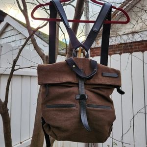 Sherpani Olive Green Wool Backaback